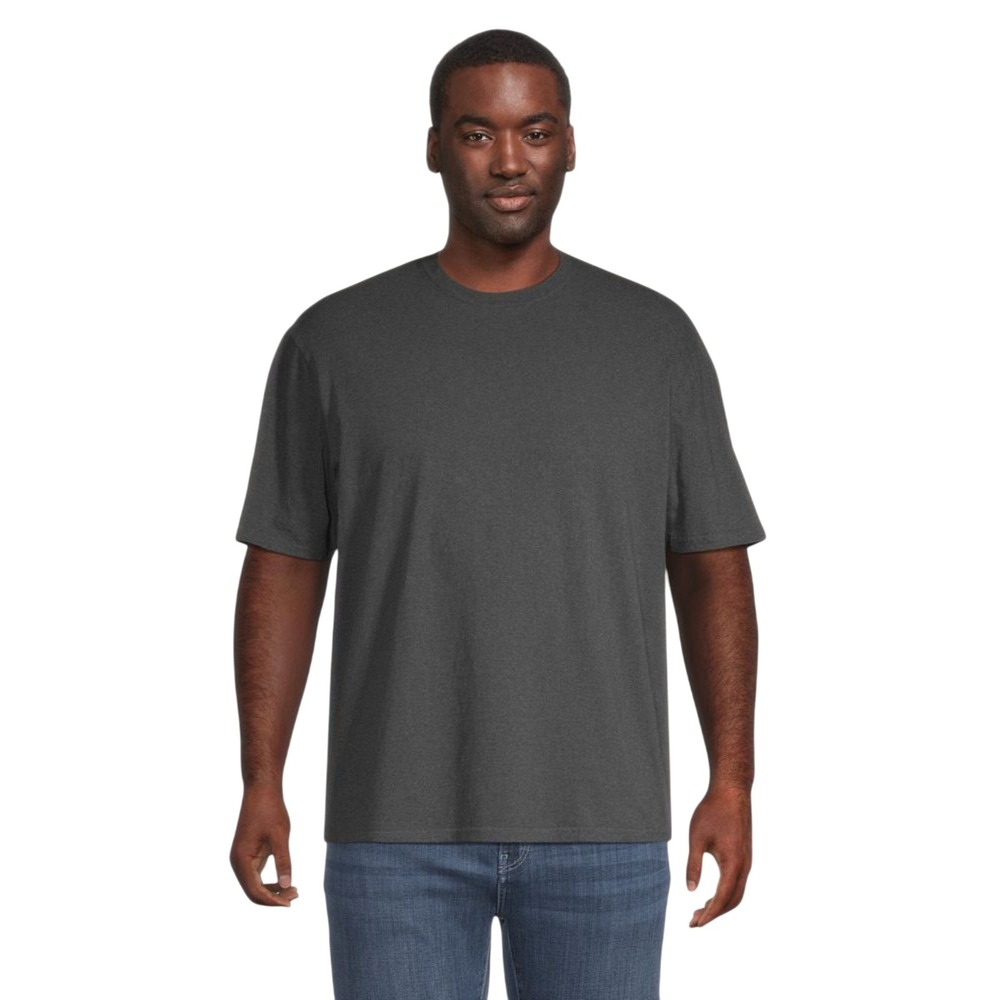 Denver‎ Hayes Mens 50 Wash Classic Fit Crewneck Tee T Shirt Charcoal Heather L